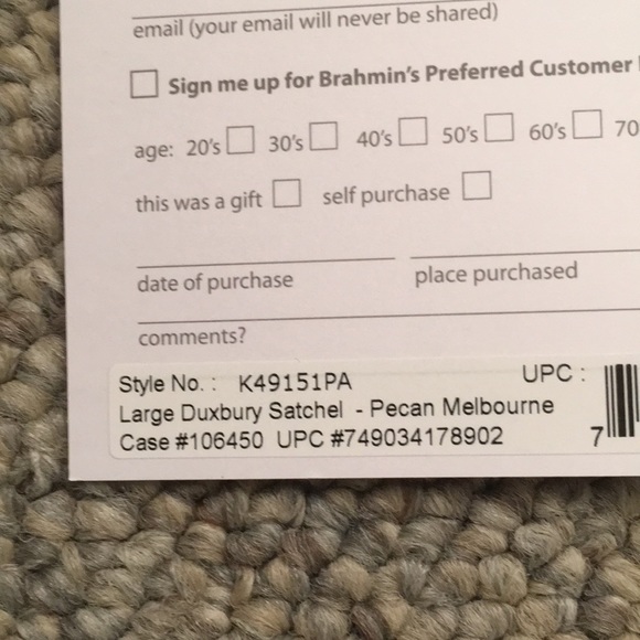 Final sale New Brahmin Large Duxbury Satchel pecan Melbourne bag - Picture 10 of 11